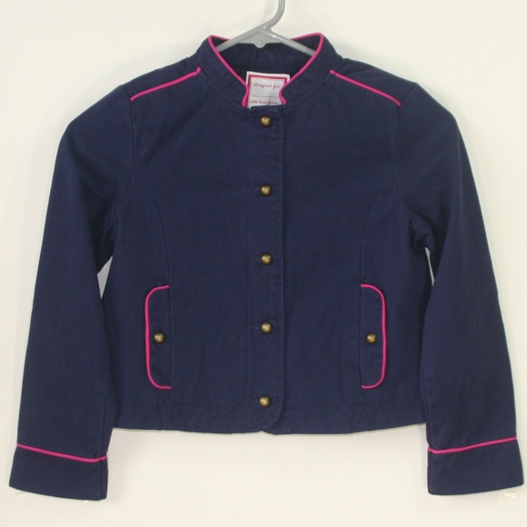 Gymboree Cotton Jacket with Pink Piping - Picture 1 of 7
